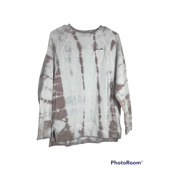 Victoria's‎ Secret PINK Varsity Women's Tie Dye Sweatshirt Pullover Size XS - Picture 1 of 8